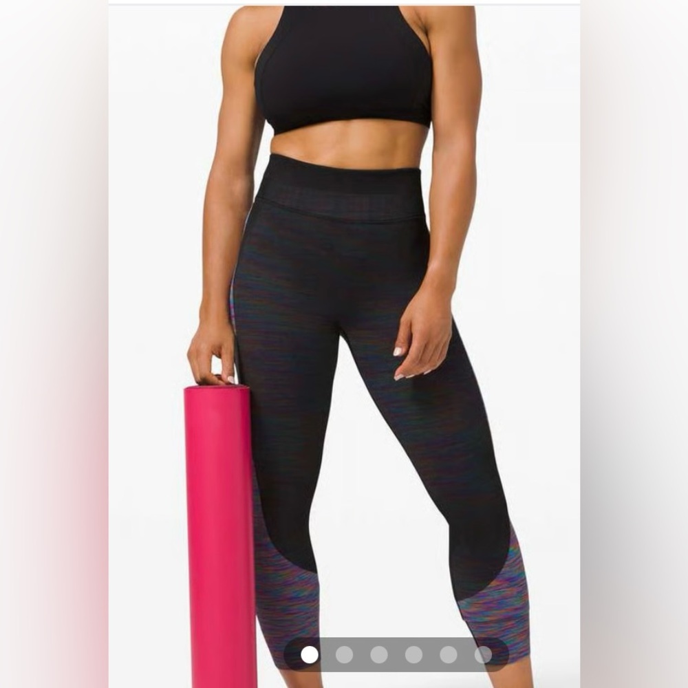 Lululemon Love Revealed Tight size 4 Black / Rainbow BLK/RANB